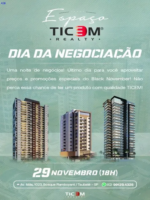 Foto 1 de Apartamento com 4 quartos à venda, 197m2 em Taubate - SP