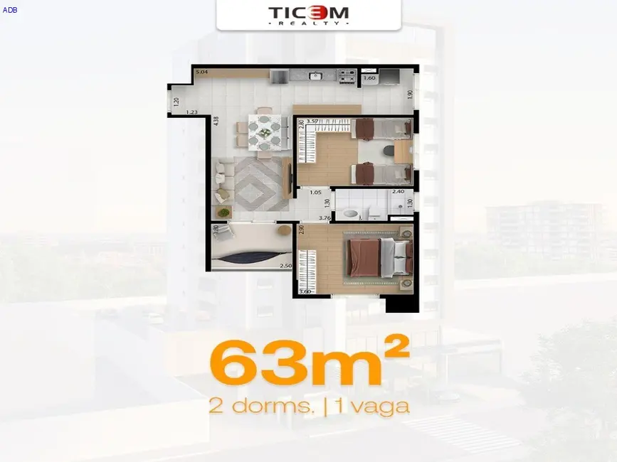 Apartamento com 1 quarto à venda, 4693m2 em Taubate - SP - imagem 7 Foto 7 de Apartamento com 1 quarto à venda, 4693m2 em Taubate - SP