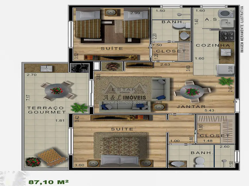 Foto 42 de Apartamento com 2 quartos à venda, 87m2 em Campos Do Jordao - SP