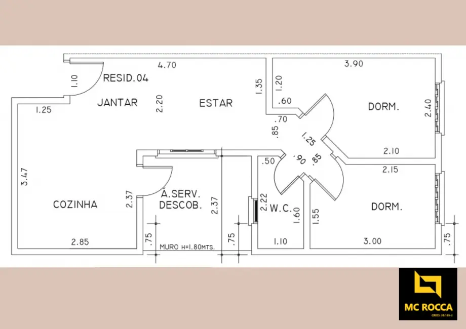 Apartamento com 2 quartos à venda, 43m2 em Vila Príncipe de Gales, Santo Andre - SP - imagem 3 Foto 3 de Apartamento com 2 quartos à venda, 43m2 em Vila Príncipe de Gales, Santo Andre - SP