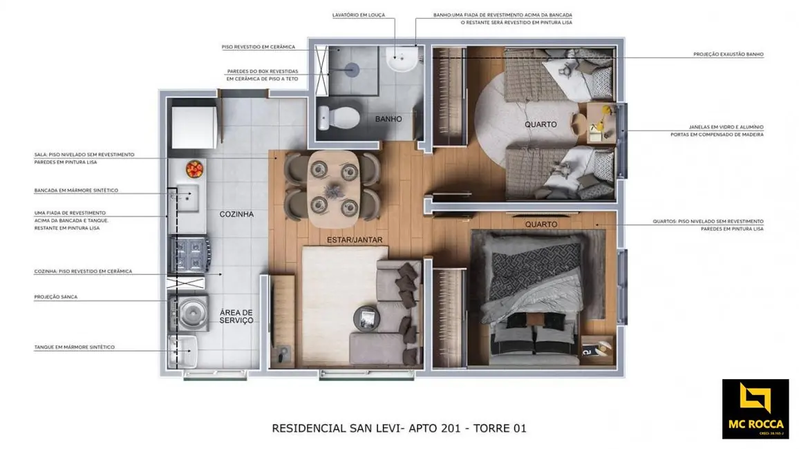 Foto 9 de Apartamento com 2 quartos à venda, 37m2 em Vila João Ramalho, Santo Andre - SP