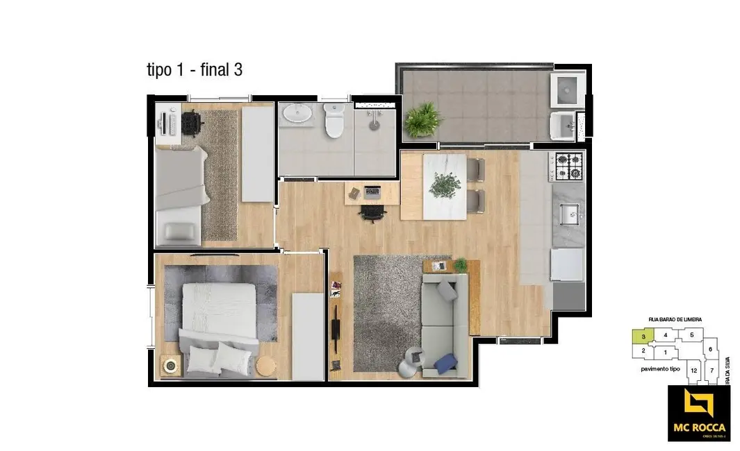 Foto 8 de Apartamento com 2 quartos à venda em Vila Humaitá, Santo Andre - SP