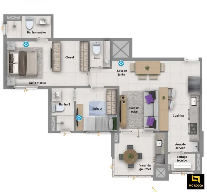 Foto 4 de Apartamento com 2 quartos à venda, 72m2 em Santo Andre - SP