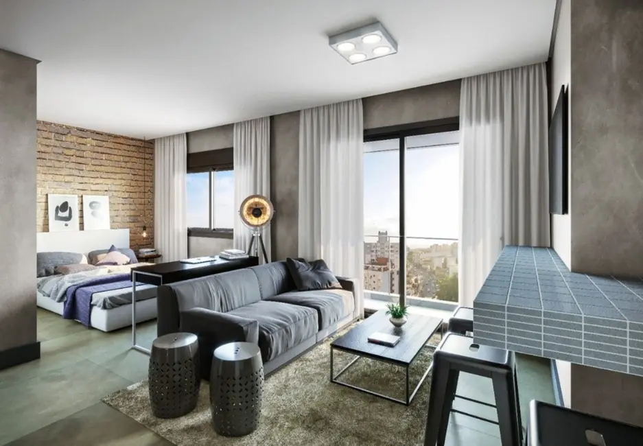 Apartamento com 1 quarto à venda, 42m2 em Menino Deus, Porto Alegre - RS - imagem 3 Foto 3 de Apartamento com 1 quarto à venda, 42m2 em Menino Deus, Porto Alegre - RS