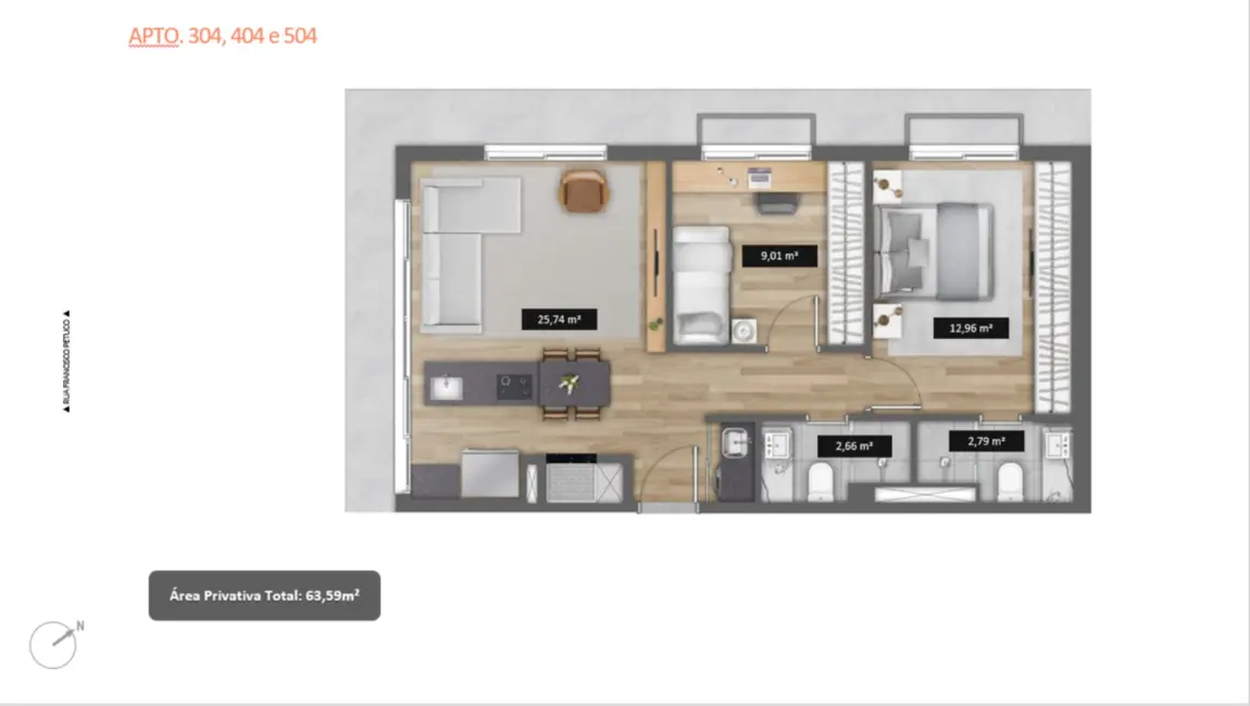 Foto 30 de Apartamento com 1 quarto à venda, 82m2 em Boa Vista, Porto Alegre - RS