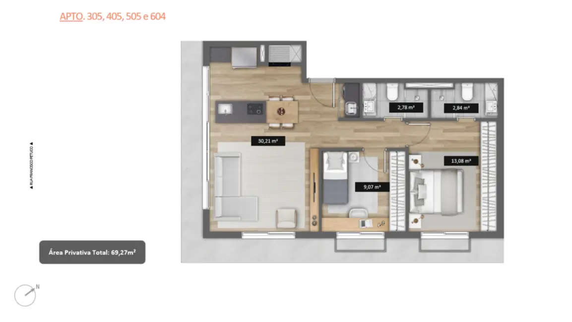 Foto 31 de Apartamento com 1 quarto à venda, 82m2 em Boa Vista, Porto Alegre - RS