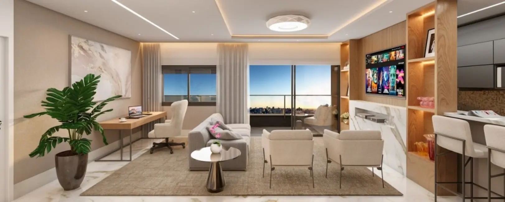 Apartamento com 3 quartos à venda, 129m2 em Auxiliadora, Porto Alegre - RS - imagem 4 Foto 4 de Apartamento com 3 quartos à venda, 129m2 em Auxiliadora, Porto Alegre - RS