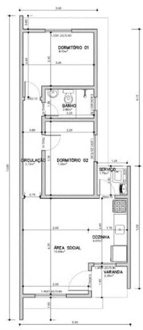 Foto 9 de Casa de Condomínio com 2 quartos à venda, 50m2 em Campo Novo, Porto Alegre - RS