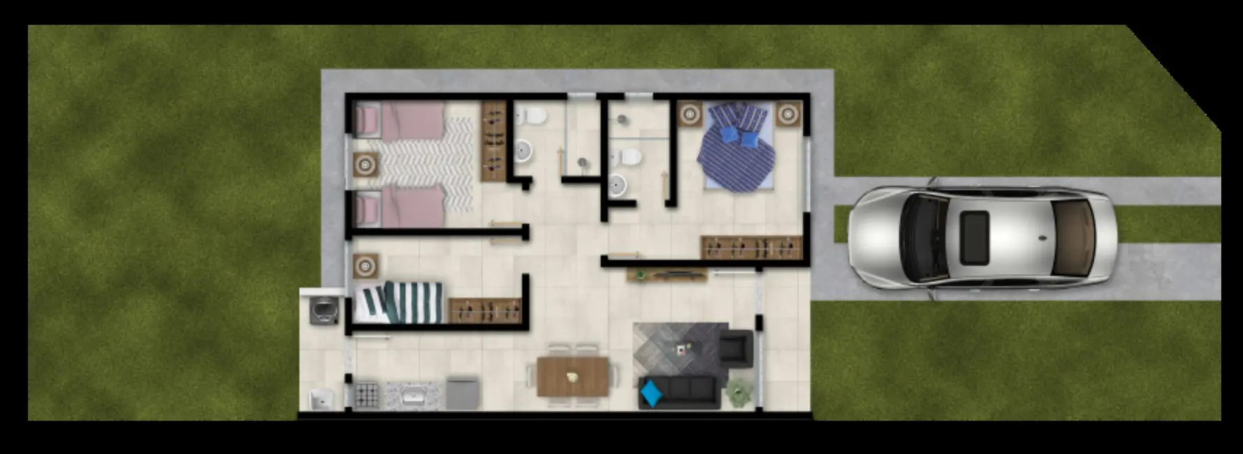 Foto 8 de Casa de Condomínio com 2 quartos à venda, 54m2 em Campo Novo, Porto Alegre - RS