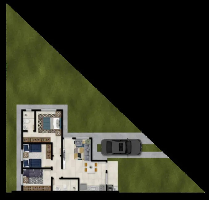 Foto 6 de Casa de Condomínio com 2 quartos à venda, 54m2 em Campo Novo, Porto Alegre - RS