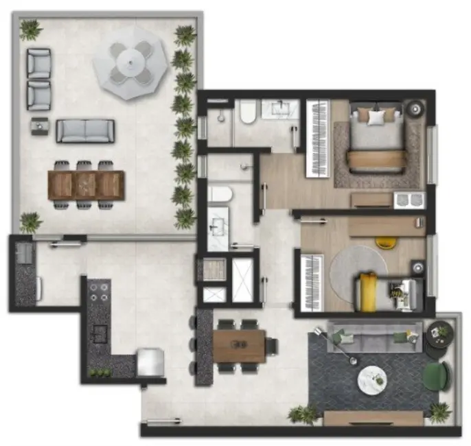 Apartamento com 2 quartos à venda, 71m2 em Petrópolis, Porto Alegre - RS - imagem 8 Foto 8 de Apartamento com 2 quartos à venda, 71m2 em Petrópolis, Porto Alegre - RS