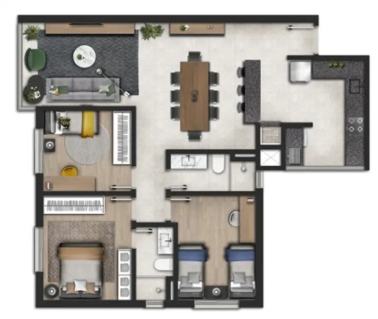 Foto 7 de Apartamento com 3 quartos à venda, 91m2 em Petrópolis, Porto Alegre - RS