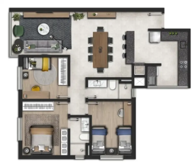 Foto 7 de Apartamento com 3 quartos à venda, 106m2 em Petrópolis, Porto Alegre - RS