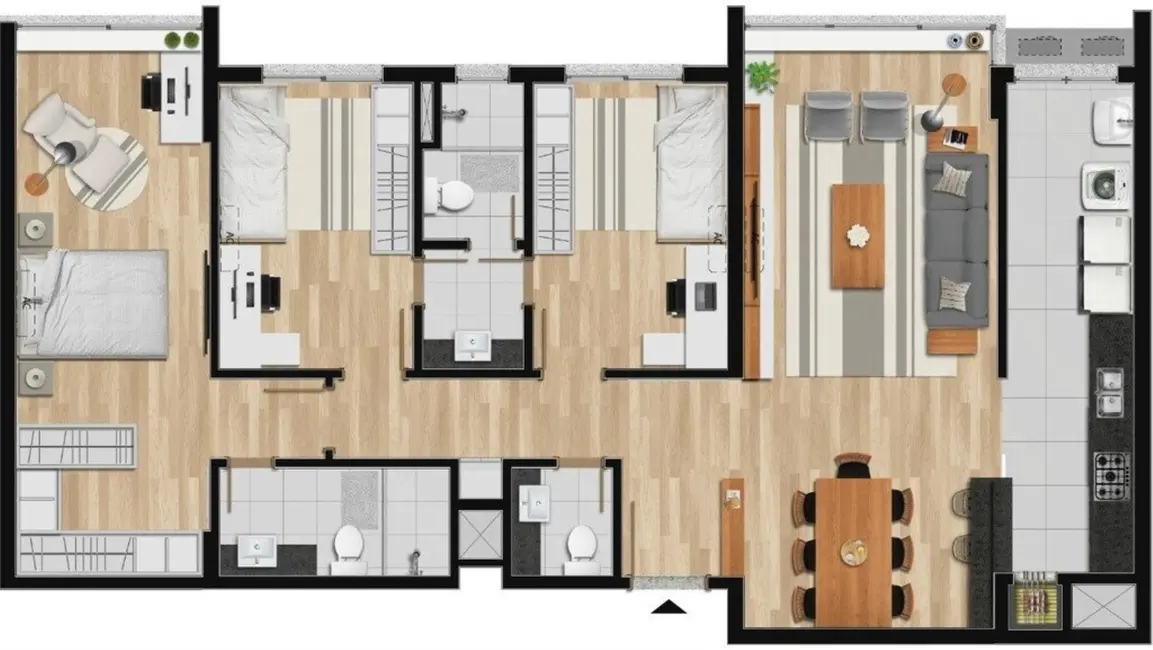 Foto 9 de Apartamento com 2 quartos à venda, 78m2 em Nonoai, Porto Alegre - RS