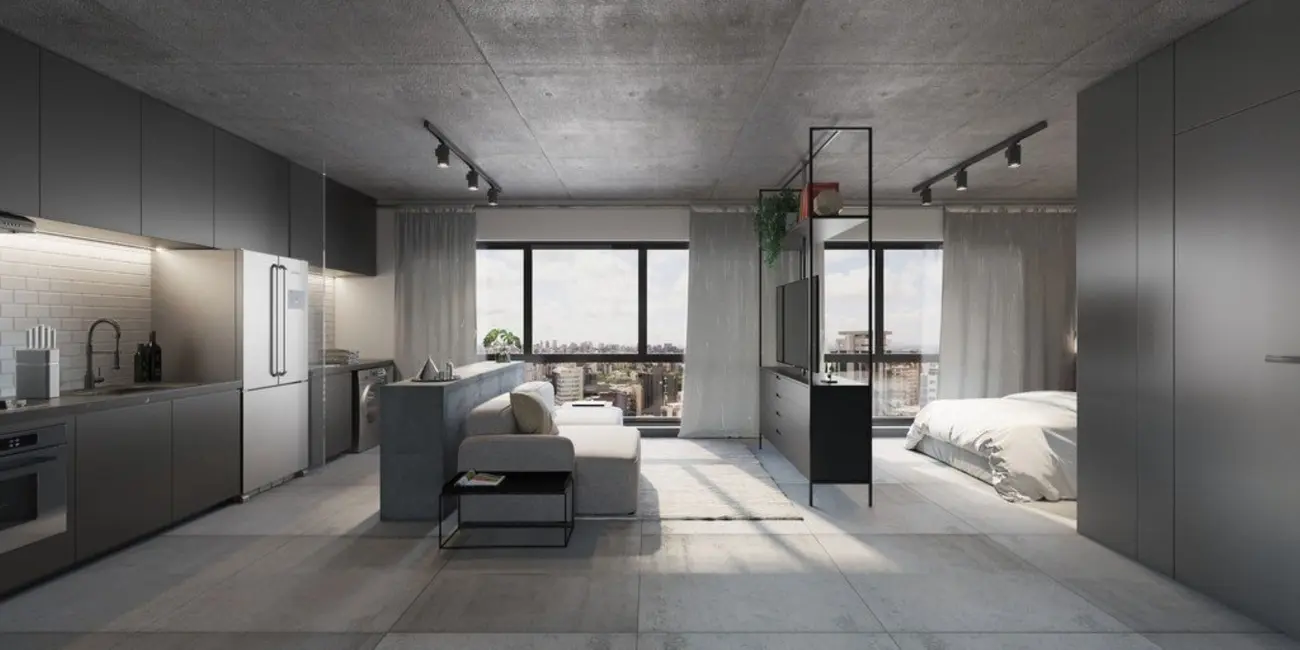 Apartamento com 1 quarto à venda, 43m2 em Menino Deus, Porto Alegre - RS - imagem 5 Foto 5 de Apartamento com 1 quarto à venda, 43m2 em Menino Deus, Porto Alegre - RS