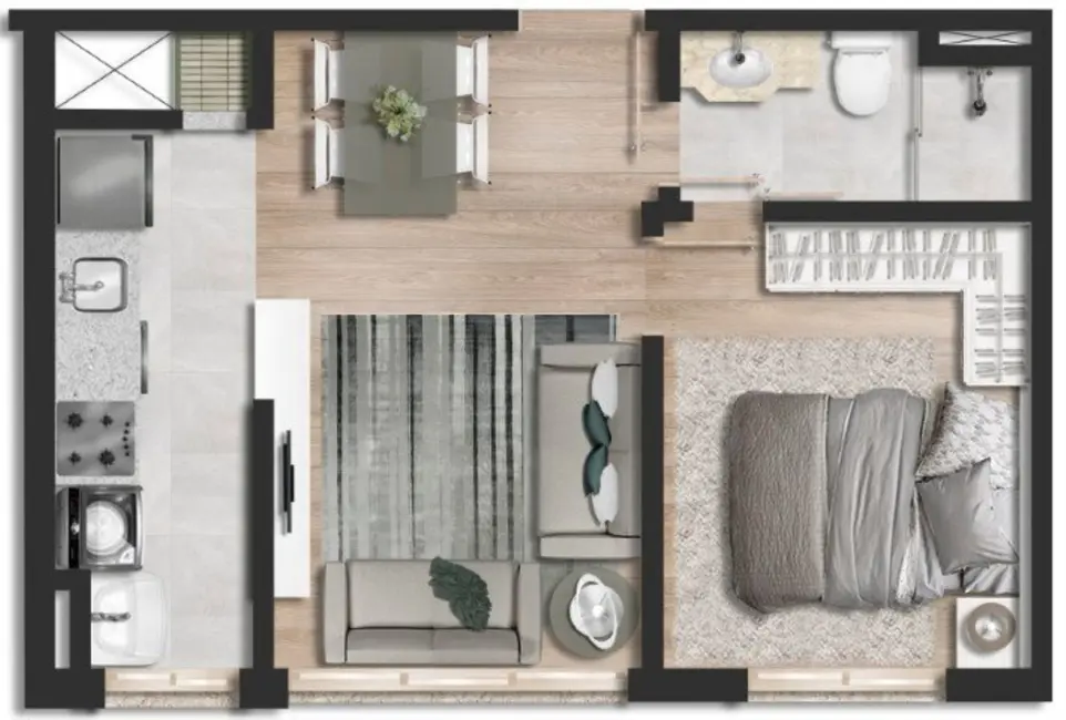 Apartamento com 2 quartos à venda, 101m2 em Mont Serrat, Porto Alegre - RS - imagem 7 Foto 7 de Apartamento com 2 quartos à venda, 101m2 em Mont Serrat, Porto Alegre - RS