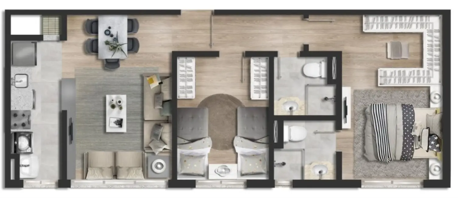 Foto 8 de Apartamento com 1 quarto à venda, 36m2 em Mont Serrat, Porto Alegre - RS