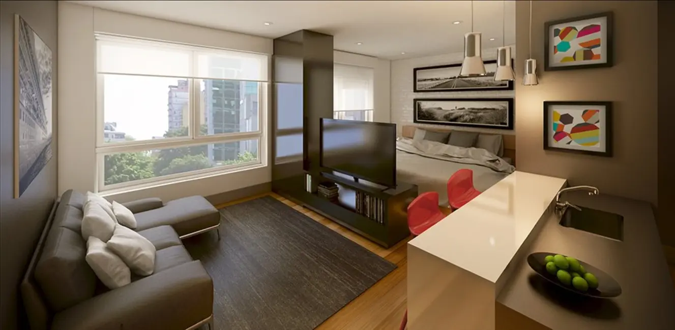 Apartamento com 1 quarto à venda, 44m2 em Moinhos de Vento, Porto Alegre - RS - imagem 4 Foto 4 de Apartamento com 1 quarto à venda, 44m2 em Moinhos de Vento, Porto Alegre - RS