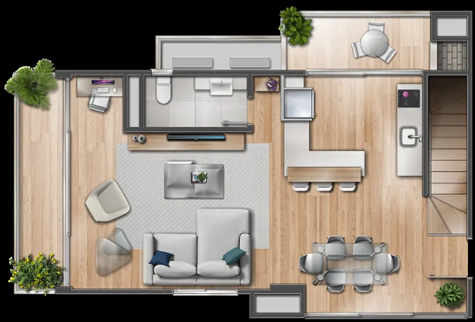 Apartamento com 2 quartos à venda, 157m2 em Menino Deus, Porto Alegre - RS - imagem 5 Foto 5 de Apartamento com 2 quartos à venda, 157m2 em Menino Deus, Porto Alegre - RS