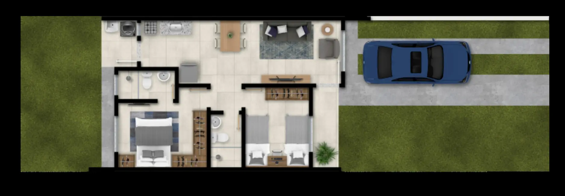 Foto 5 de Casa de Condomínio com 3 quartos à venda, 70m2 em Campo Novo, Porto Alegre - RS