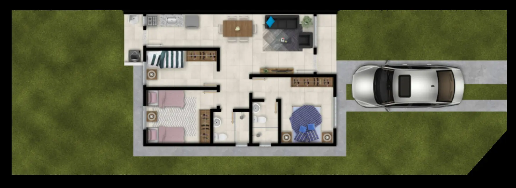 Foto 7 de Casa de Condomínio com 3 quartos à venda, 70m2 em Campo Novo, Porto Alegre - RS