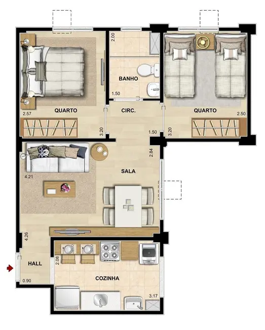 Apartamento com 2 quartos à venda, 61m2 em Taquara, Rio De Janeiro - RJ - imagem 9 Foto 9 de Apartamento com 2 quartos à venda, 61m2 em Taquara, Rio De Janeiro - RJ