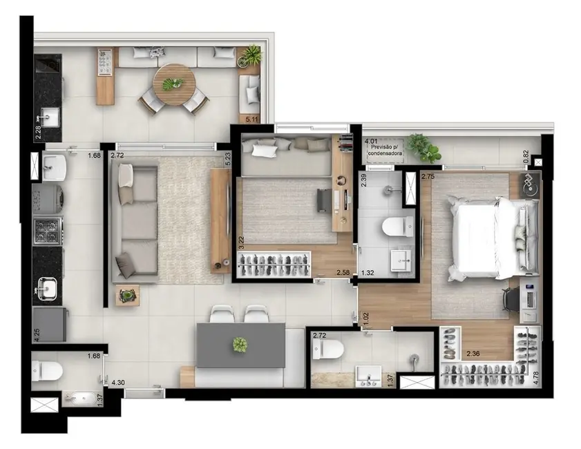 Foto 2 de Apartamento com 3 quartos à venda, 108m2 em Barra da Tijuca, Rio De Janeiro - RJ