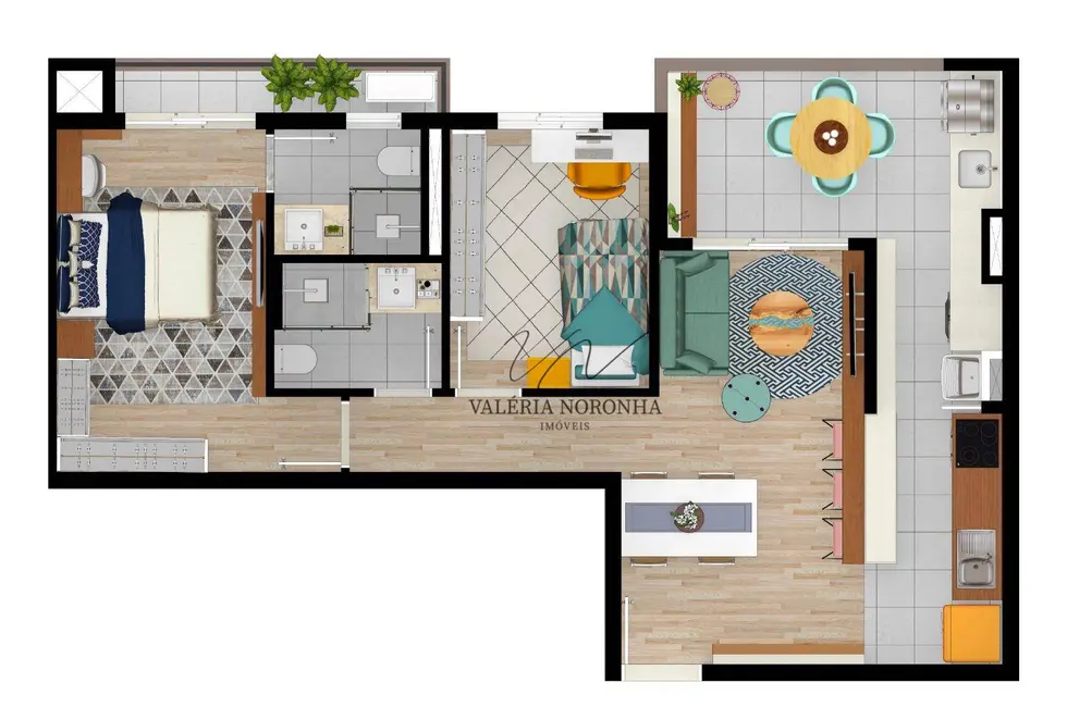 Foto 3 de Apartamento com 2 quartos à venda, 70m2 em Vila Augusta, Guarulhos - SP