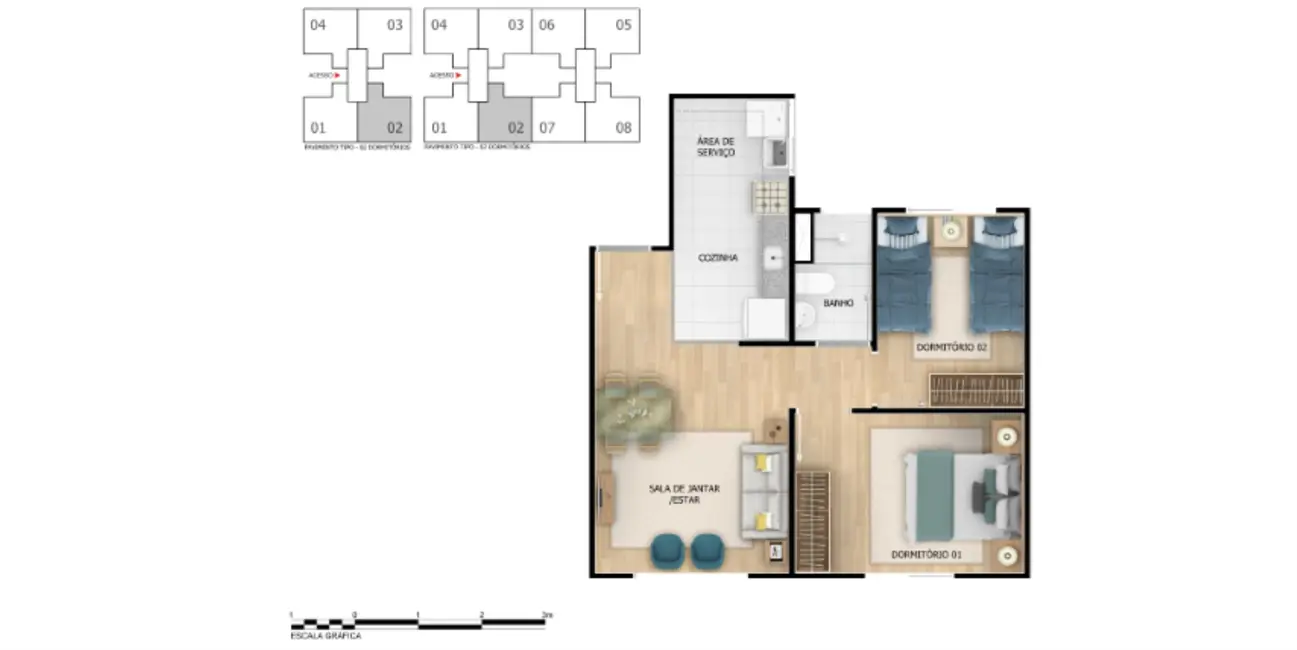 Foto 7 de Apartamento com 2 quartos à venda, 43m2 em Recreio dos Bandeirantes, Rio De Janeiro - RJ