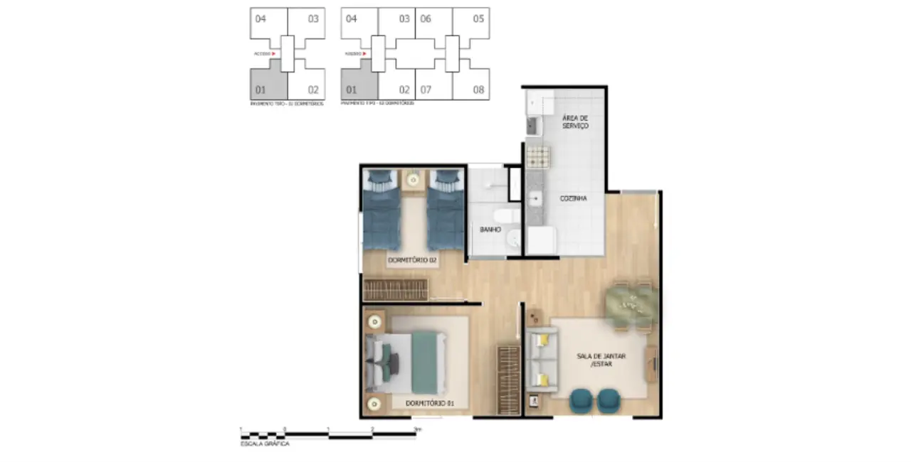 Foto 8 de Apartamento com 2 quartos à venda, 43m2 em Recreio dos Bandeirantes, Rio De Janeiro - RJ