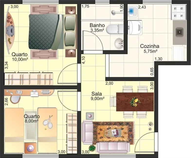 Apartamento com 2 quartos à venda, 34m2 em Engenho Pequeno, Nova Iguacu - RJ - imagem 9 Foto 9 de Apartamento com 2 quartos à venda, 34m2 em Engenho Pequeno, Nova Iguacu - RJ