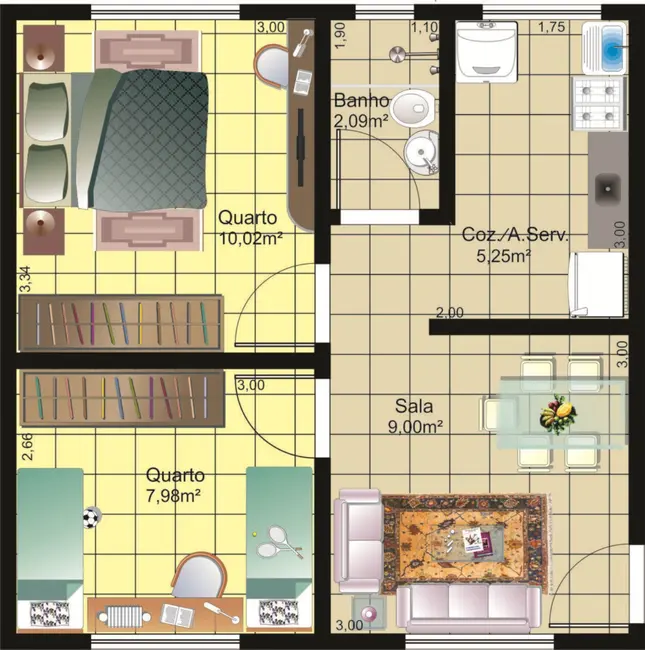 Apartamento com 2 quartos à venda, 34m2 em Engenho Pequeno, Nova Iguacu - RJ - imagem 8 Foto 8 de Apartamento com 2 quartos à venda, 34m2 em Engenho Pequeno, Nova Iguacu - RJ