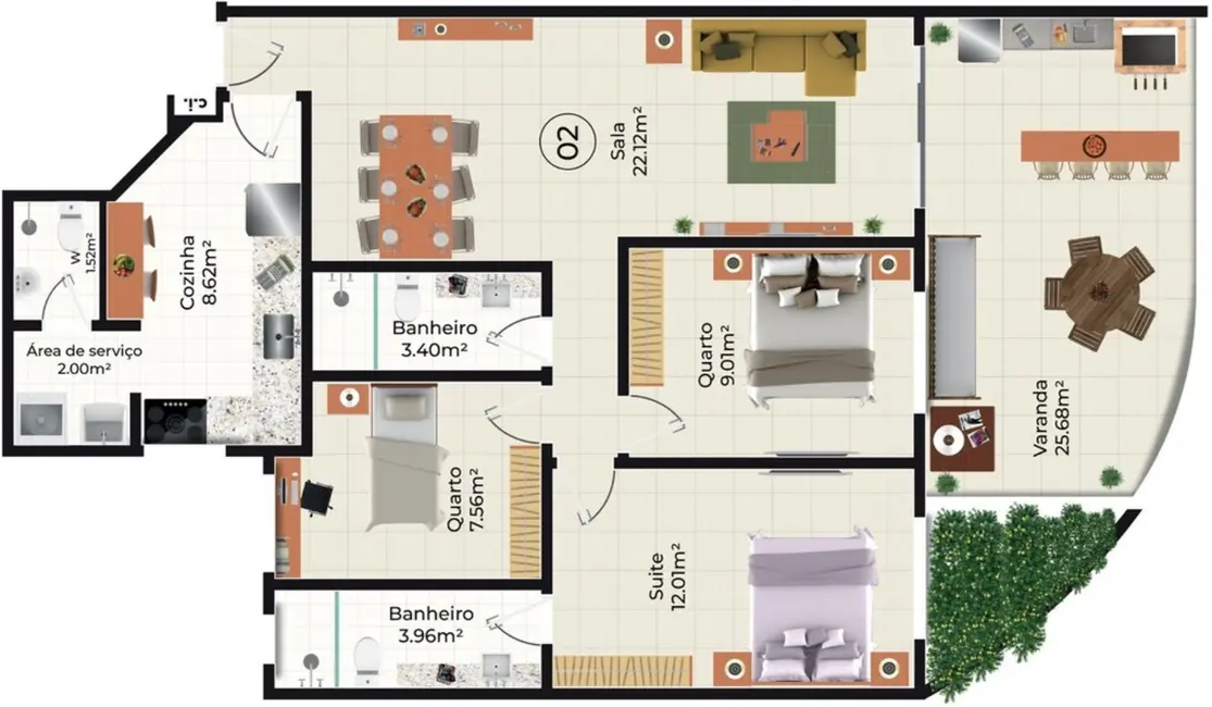 Foto 8 de Apartamento com 3 quartos à venda, 81m2 em Recreio dos Bandeirantes, Rio De Janeiro - RJ