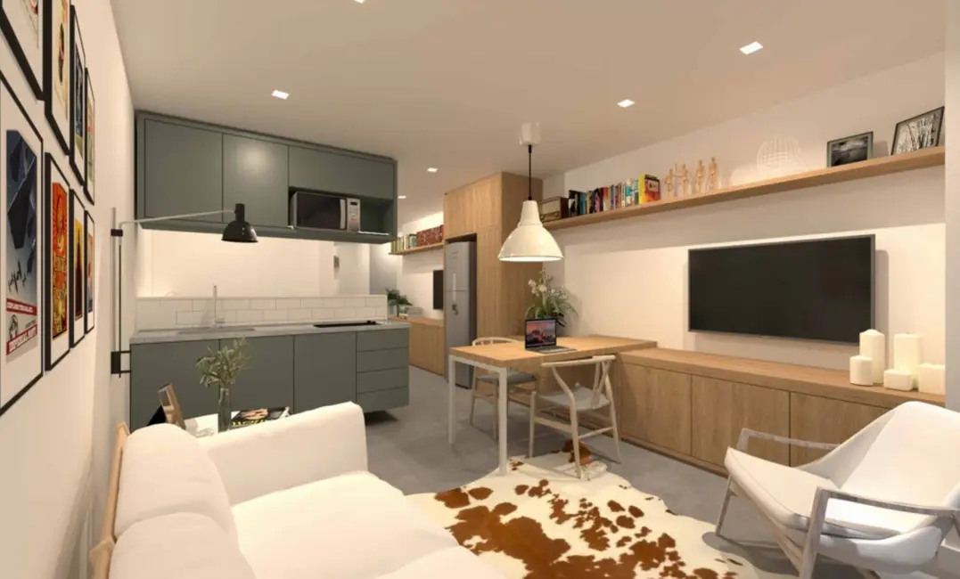 Foto 2 de Loft / Flat com 1 quarto à venda, 34m2 em Glória, Rio De Janeiro - RJ