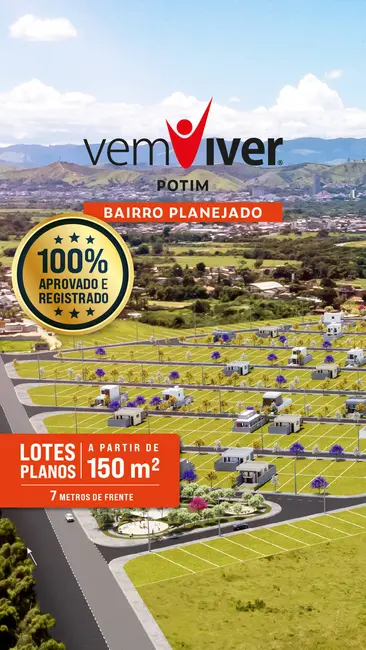 Foto 2 de Terreno / Lote à venda e para alugar, 150m2 em Potim - SP