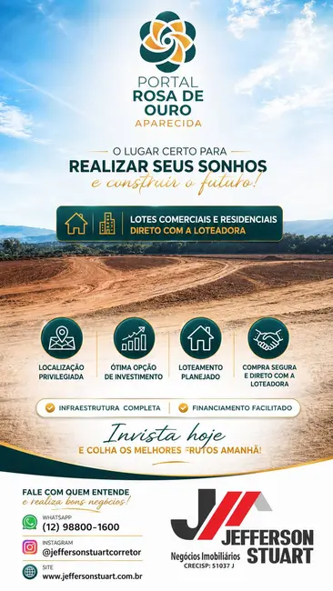 Terreno / Lote à venda, 154m2 em Aparecida - SP - imagem 1 Foto 1 de Terreno / Lote à venda, 154m2 em Aparecida - SP