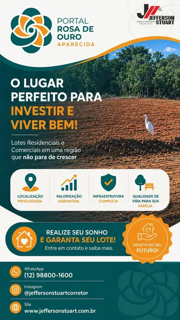 Foto 3 de Terreno / Lote à venda, 154m2 em Aparecida - SP