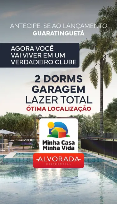 Foto 1 de Apartamento com 2 quartos à venda, 40m2 em São Dimas, Guaratingueta - SP