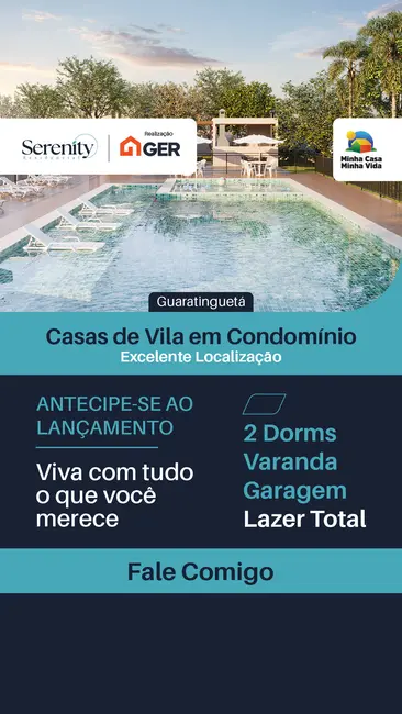 Foto 3 de Sobrado com 2 quartos à venda e para alugar, 68m2 em Guaratingueta - SP