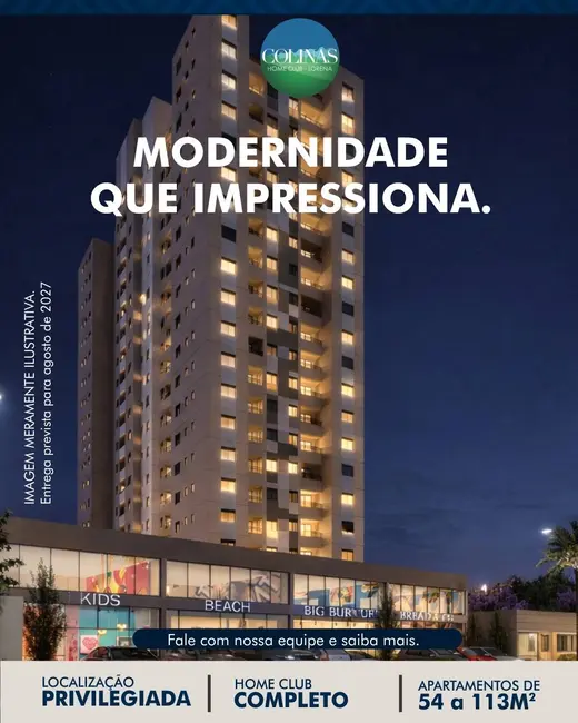 Foto 8 de Apartamento com 2 quartos à venda e para alugar, 54m2 em Cidade Industrial, Lorena - SP