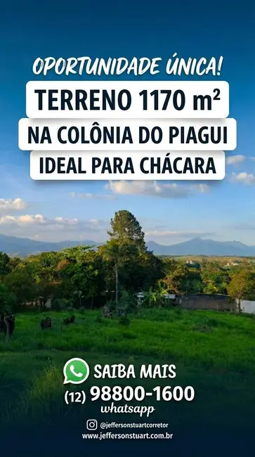 Foto 2 de Terreno / Lote à venda, 1170m2 em Chácaras Piagui, Guaratingueta - SP