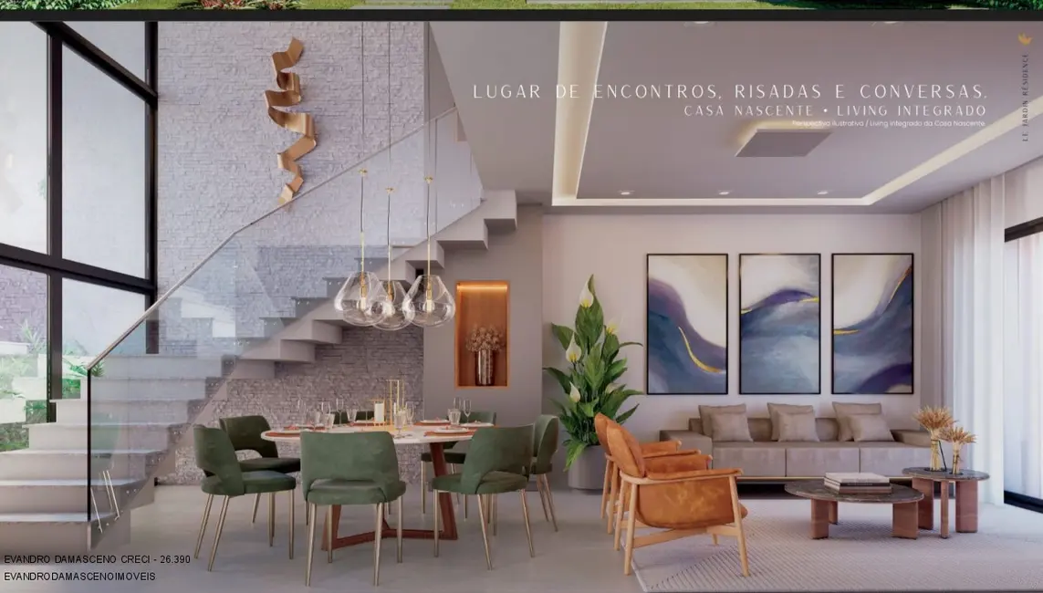 Foto 6 de Casa de Condomínio com 4 quartos à venda, 163m2 em Buraquinho, Lauro De Freitas - BA