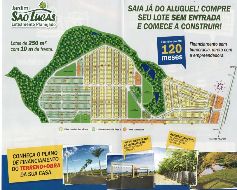 Foto 9 de Terreno / Lote à venda, 250m2 em Salto De Pirapora - SP