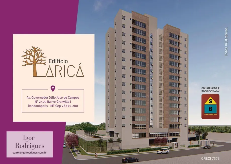 Apartamento com 3 quartos à venda, 123m2 em Rondonopolis - MT - imagem 9 Foto 9 de Apartamento com 3 quartos à venda, 123m2 em Rondonopolis - MT