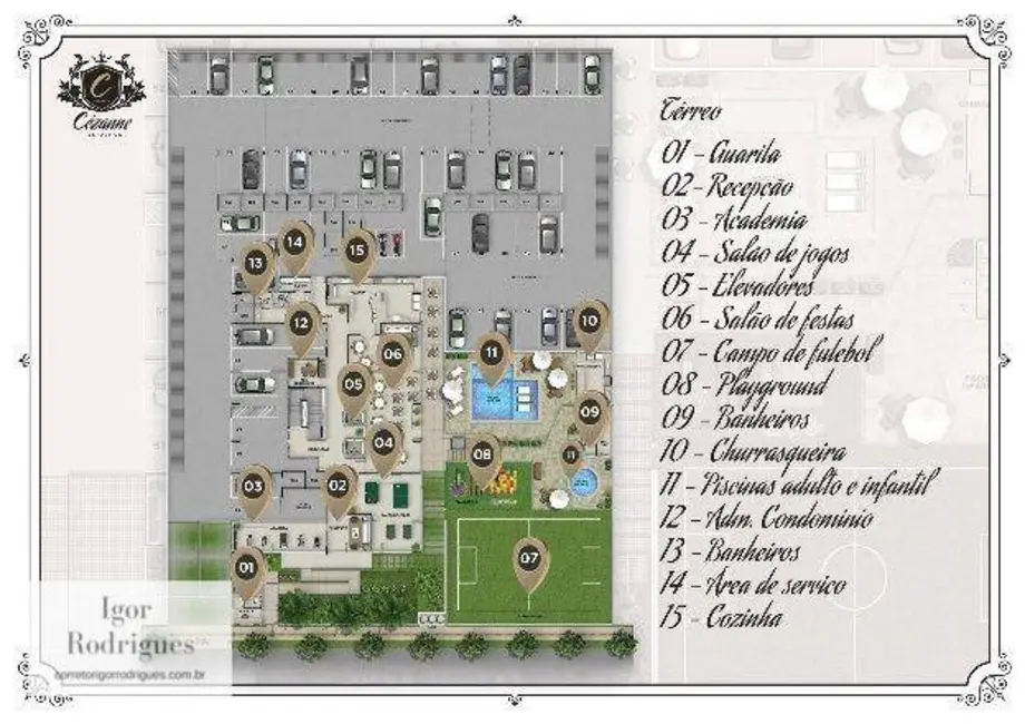 Apartamento com 3 quartos à venda, 124m2 em Jardim Residencial Sunflower, Rondonopolis - MT - imagem 3 Foto 3 de Apartamento com 3 quartos à venda, 124m2 em Jardim Residencial Sunflower, Rondonopolis - MT