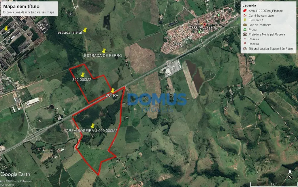 Foto 1 de Sala Comercial à venda, 322000m2 em Roseira - SP