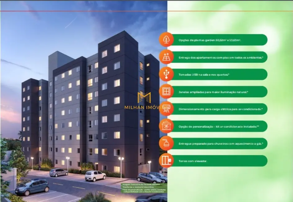 Foto 1 de Apartamento com 2 quartos à venda, 46m2 em Indaiatuba - SP