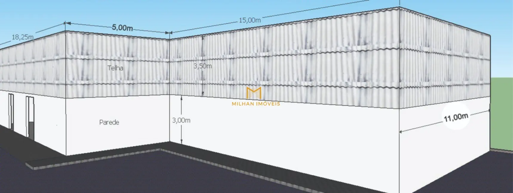 Foto 4 de Armazém / Galpão para alugar, 860m2 em Aluminio - SP