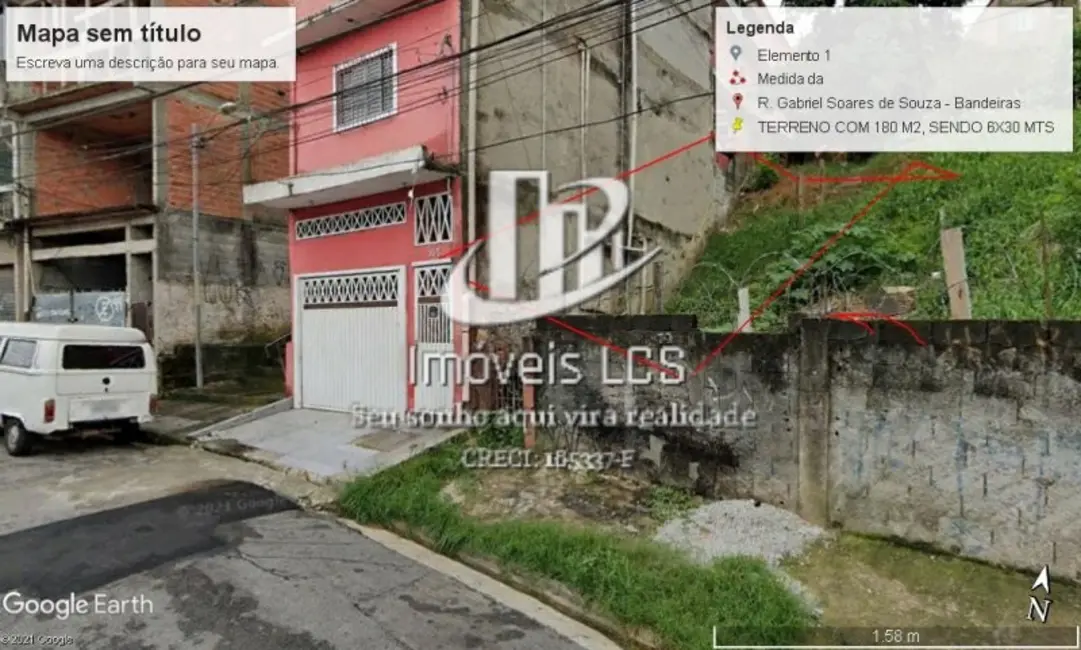 Foto 2 de Terreno / Lote à venda, 180m2 em Veloso, Osasco - SP