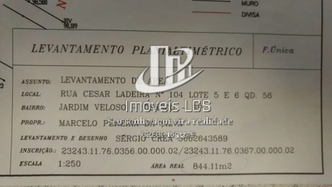 Foto 6 de Terreno / Lote à venda, 853m2 em Veloso, Osasco - SP